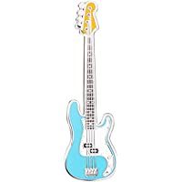 Geepins Esmalte Pin en forma de Guitarra | Precioso Broche Fender Bass | 52 mm | Úselo en una Mochila- Camisa- Chaqueta…